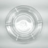 Clear Glass Cigar Ashtray by Bengt Orup for Johansfors Clear Glass Cigar Ashtray by Bengt Orup for Johansfors, top view