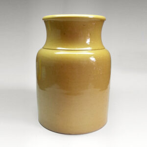 Antique Yellow Ware Canning Jar, 19th Century