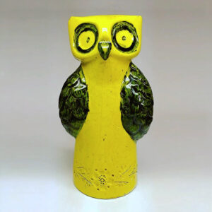 Ceramic Owl Sculpture Designed by Aldo Londi for Bitossi, Italy c. 1960s