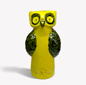 owl Ceramic Owl Sculpture Designed by Aldo Londi for Bitossi, Italy c. 1960s