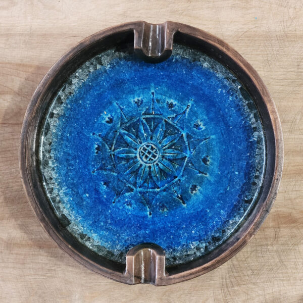 Brutalist Cigar Ashtray Designed by Aldo Londi for Bitossi, Italy, c. 1960s, top alternate view
