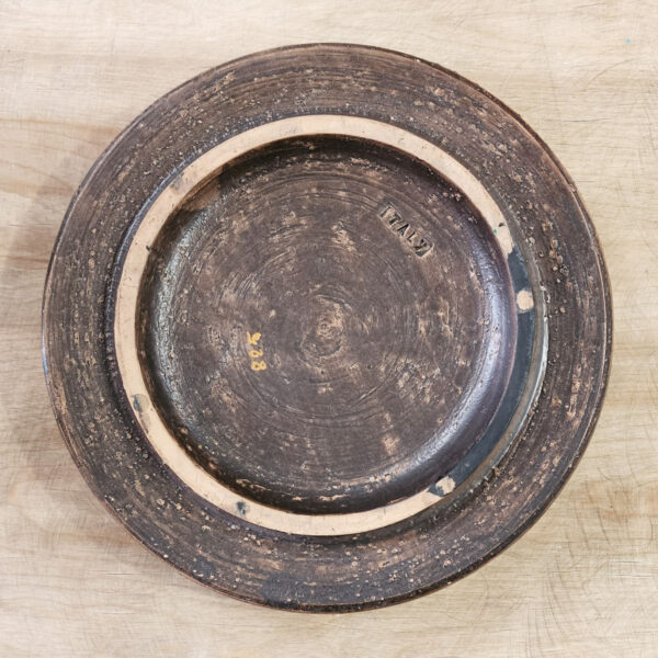 Brutalist Cigar Ashtray Designed by Aldo Londi for Bitossi, Italy, c. 1960s, vase view with mark