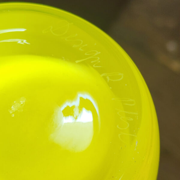 Rony Plesl Hourglass Vase for Květná, Signed, c. 2000s, signature on base
