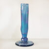 Fenton Art Glass Iridescent Fan Vase, USA, c. 1980s, side view