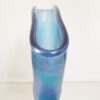 Fenton Art Glass Iridescent Fan Vase, USA, c. 1980s, top rim view