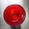 Anna Ehrner “Atoll” Red Glass Votive, c. 1990s Anna Ehrner “Atoll” Red Glass Votive, c. 1990s, top view