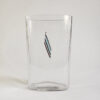 Clear Glass Vase — Bertil Vallien for Boda, Sweden, circa late 1970s–early 1980s, front view