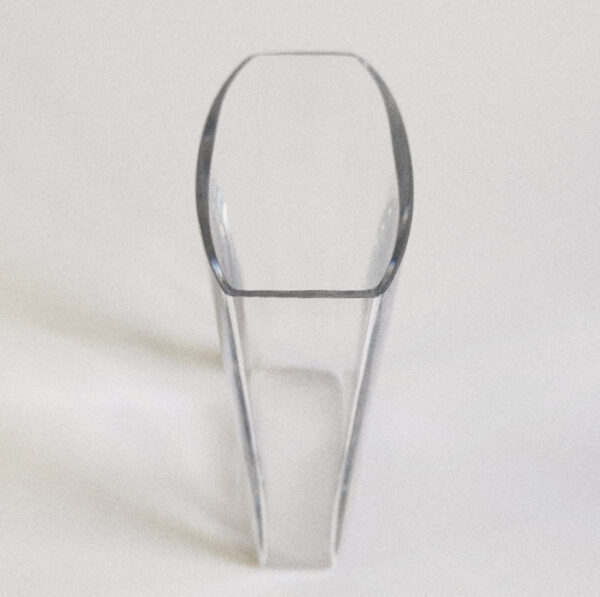 Clear Glass Vase — Bertil Vallien for Boda, Sweden, circa late 1970s–early 1980s, top view