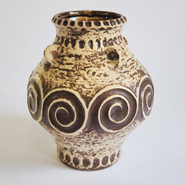 Jasba Keramik West German ceramic vase, model 522-17, front view