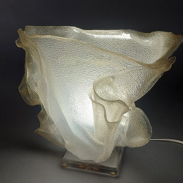 Free-Form Acrylic Table Lamp, Attributed to Gino Robert, Canada, c. 1970s