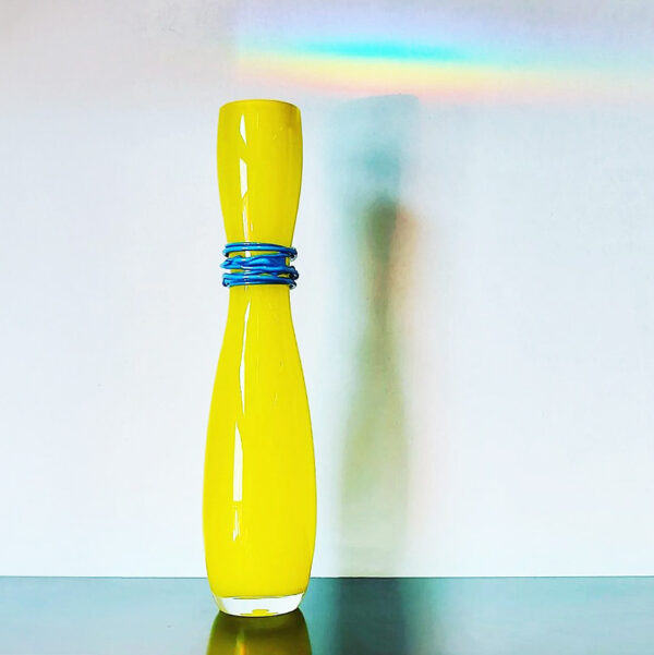 Rony Plesl Hourglass Vase for Květná, Signed, c. 2000s, alternative view