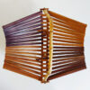 Vintage Folding Bamboo Fruit Basket Vintage Folding Bamboo Fruit Basket, top view