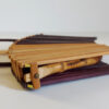 Vintage Folding Bamboo Fruit Basket, folded view