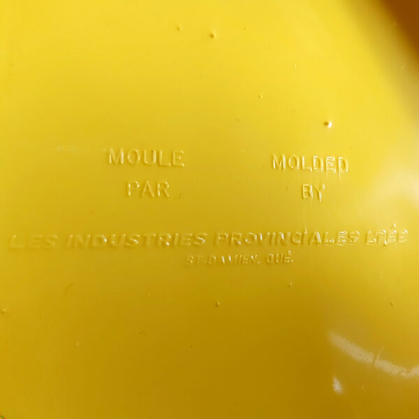 Yellow Treco chair markings 2 Treco “Avant-Garde 2000” Chair, Giovanni Maur, 1971, markings
